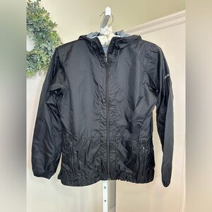 Columbia Women’s Black Lightweight Hooded Windbreaker Jacket Size Small